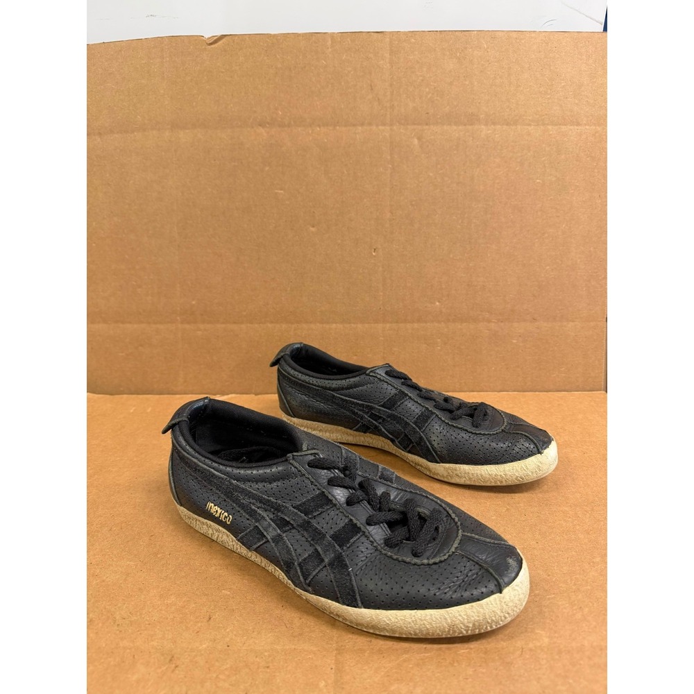 Onitsuka Tiger Mexico Delegation Leather Lace Up Sneakers Black Mens Size 7 US